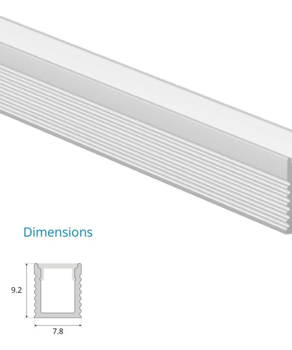 Surface Mounted Profile – EN-PFL-SMS-S0809