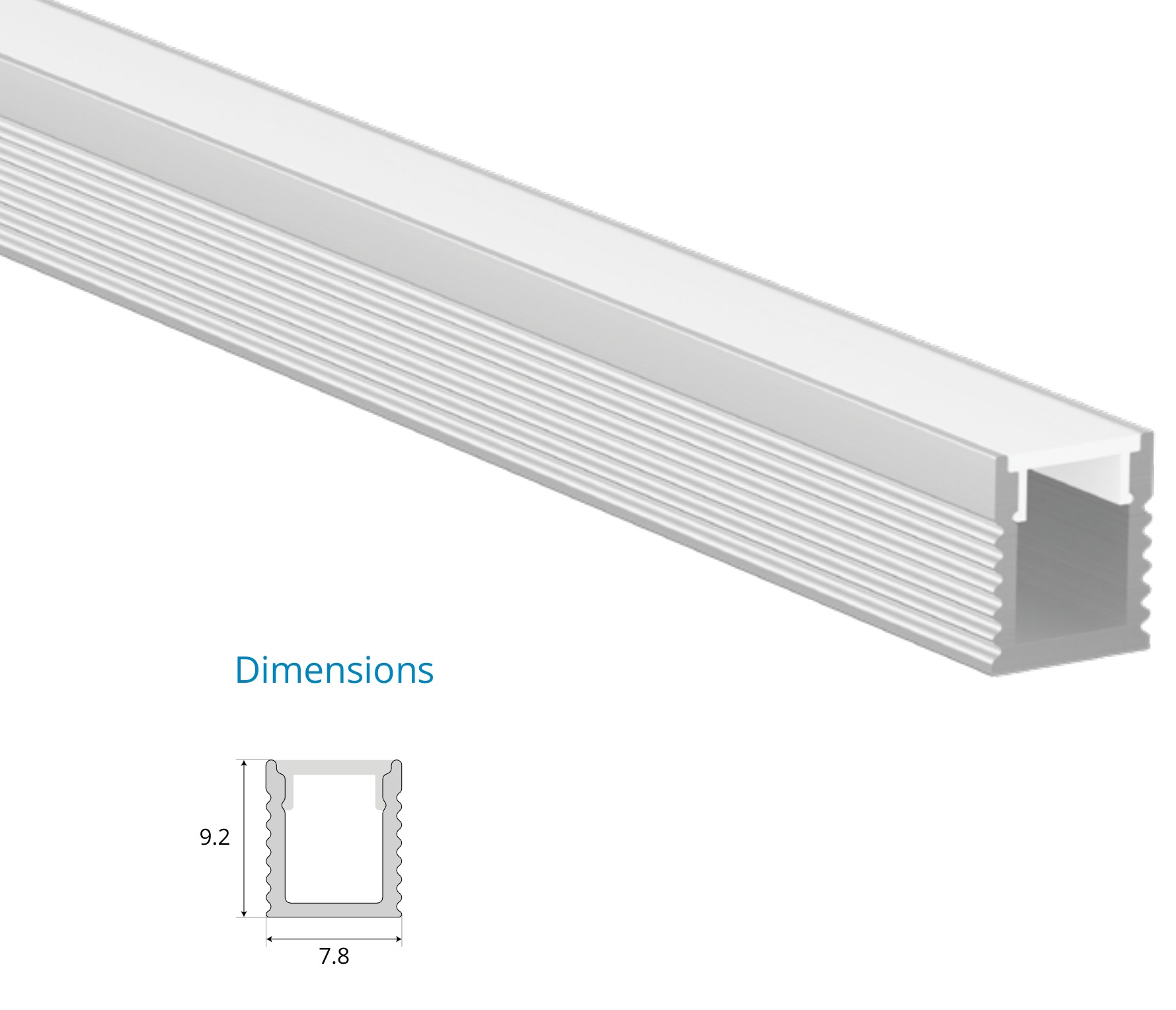 Surface Mounted Profile – EN-PFL-SMS-S0809