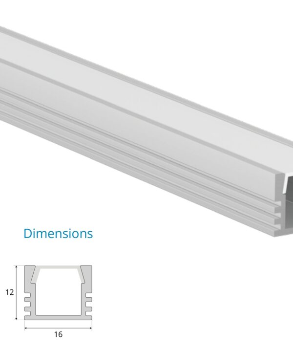 Surface Mounted Profile – EN-PFL-SMS-S1612