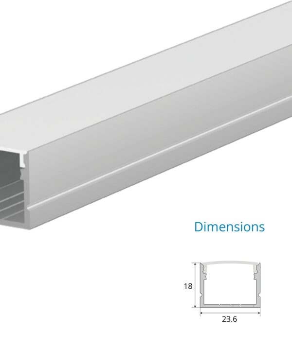 Surface Mounted Profile – EN-PFL-SMS-S2518