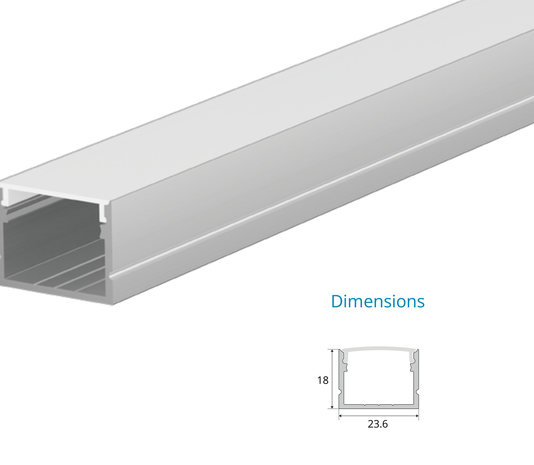 Surface Mounted Profile – EN-PFL-SMS-S2518
