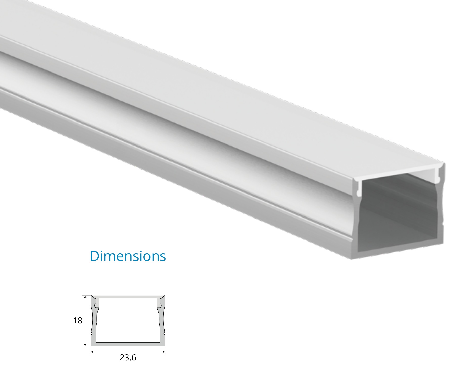 Surface Mounted Profile – EN-PFL-SMS-S2418