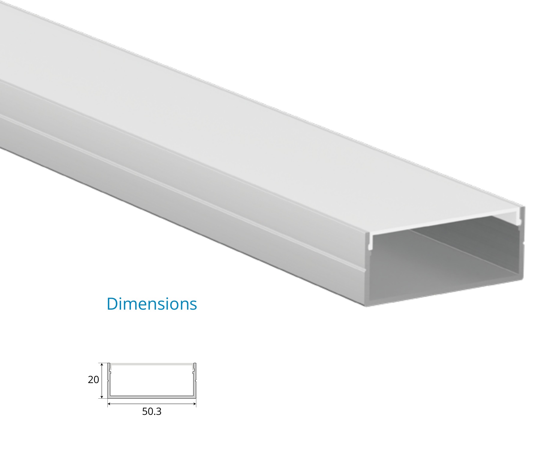 Surface Mounted Profile – EN-PFL-SMS-S5020
