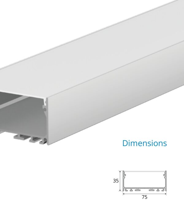 Surface Mounted Profile – EN-PFL-SMS-S7535