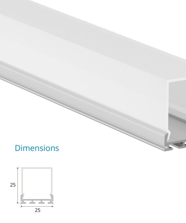 Surface Mounted Profile – EN-PFL-SMS-S2525