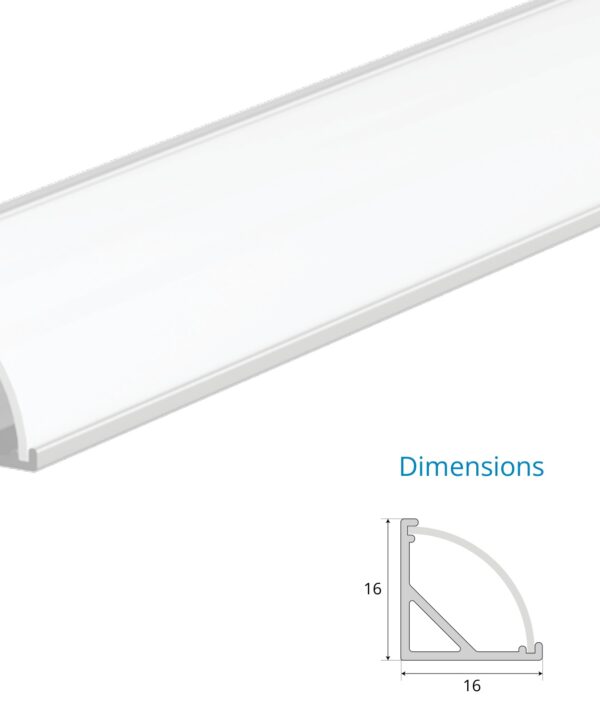 Asymmetric Cove Corner Profile – EN-PFL-ACC-S1616