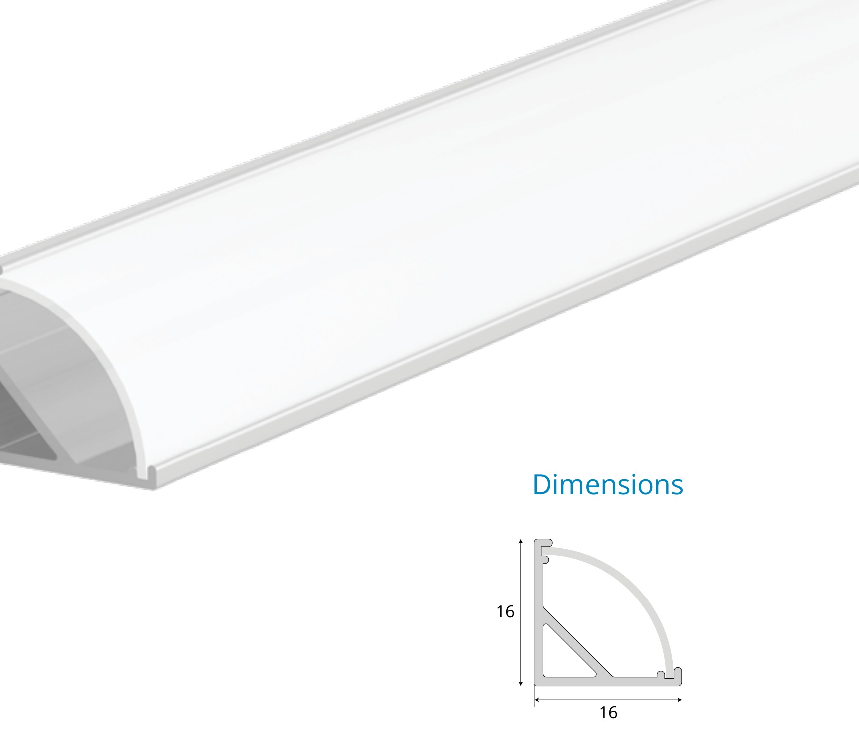 Asymmetric Cove Corner Profile – EN-PFL-ACC-S1616