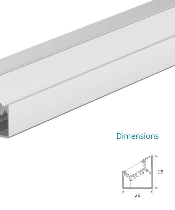Asymmetric Cove Corner Profile – EN-PFL-ACC-S2629