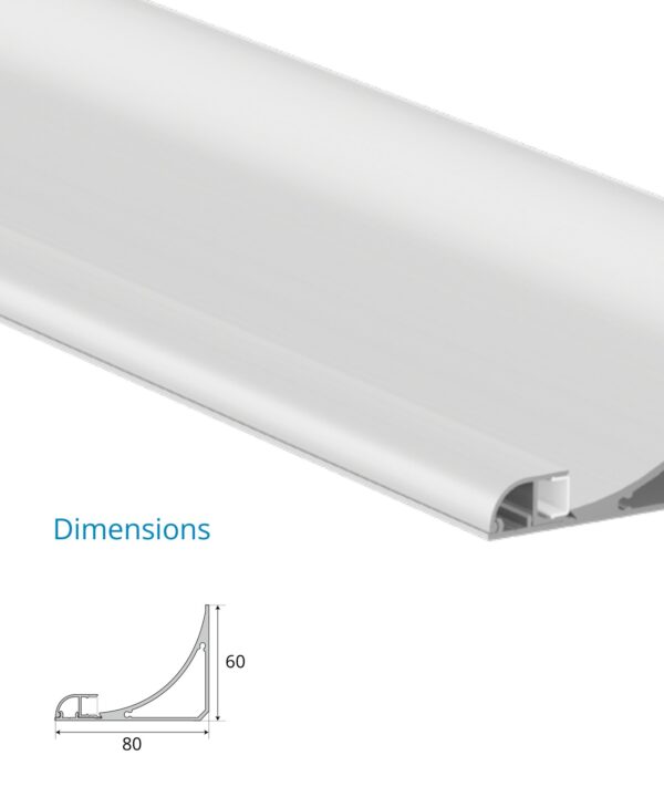 Asymmetric Cove Corner Profile – EN-PFL-ACC-S8060