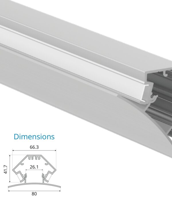 Asymmetric Cove Corner Profile – EN-PFL-ACC-S8042