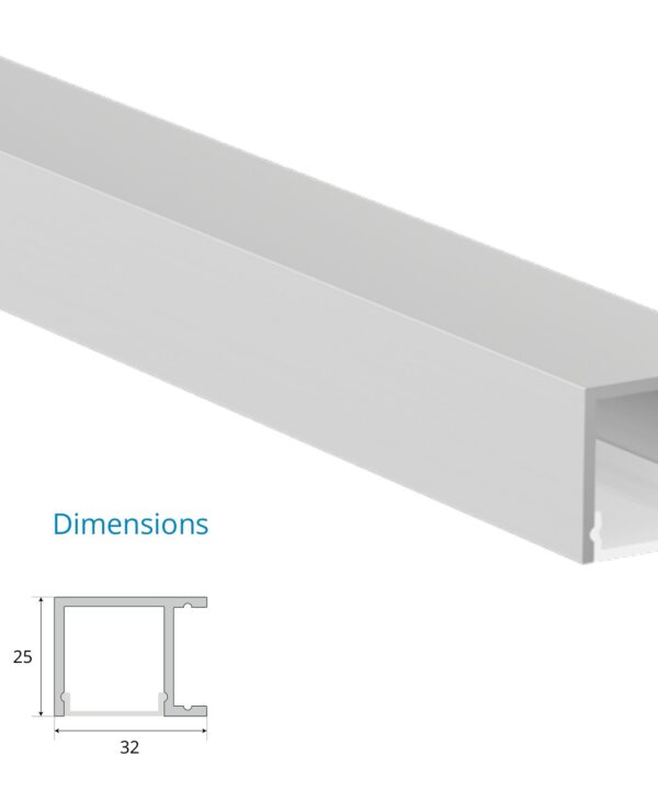 Surface Mounted Profile – EN-PFL-SMS-S3225
