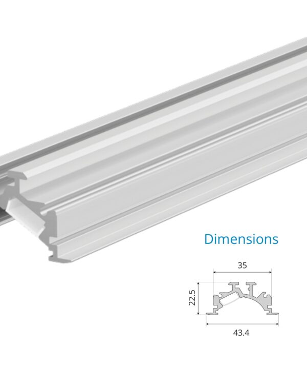 Asymmetric Cove Corner Profile – EN-PFL-ACC-R4322