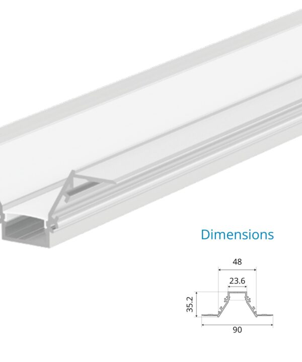 Recessed Mounted Profile – EN-PFL-RMS-R9035
