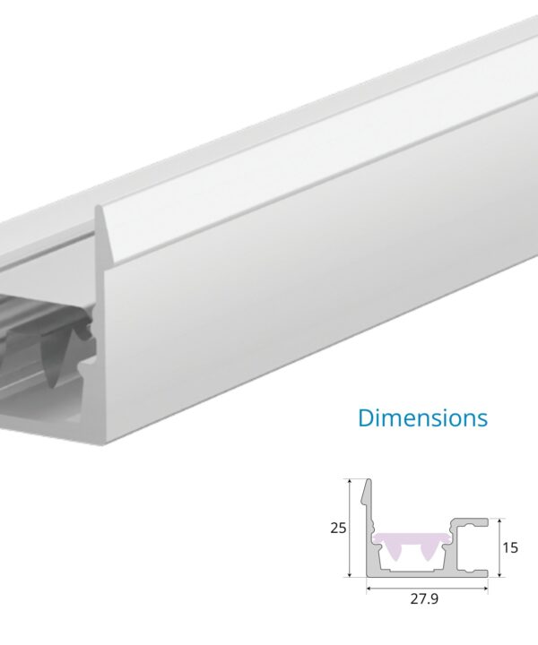 Curtain Washer Wall Grazer Profile – EN-PFL-CWL-S2825