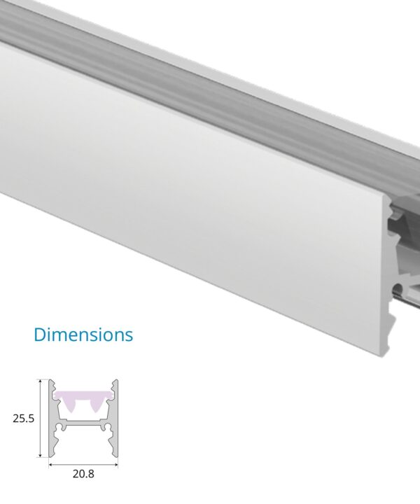 Curtain Washer Wall Grazer Profile – EN-PFL-CWL-S2125