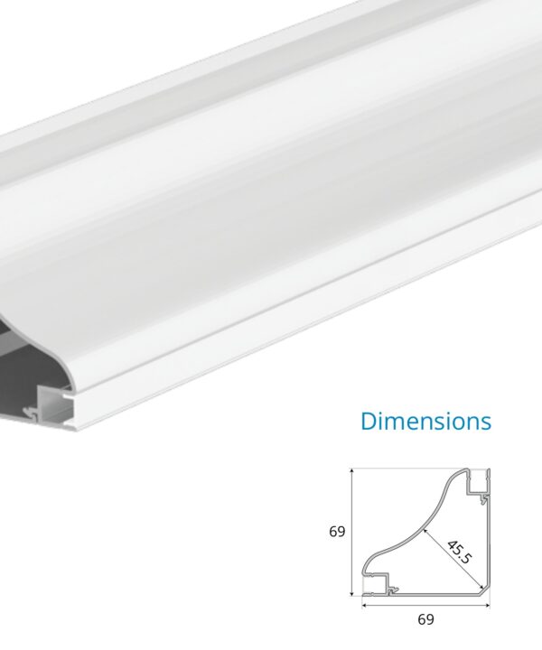Asymmetric Cove Corner Profile – EN-PFL-ACC-S6969