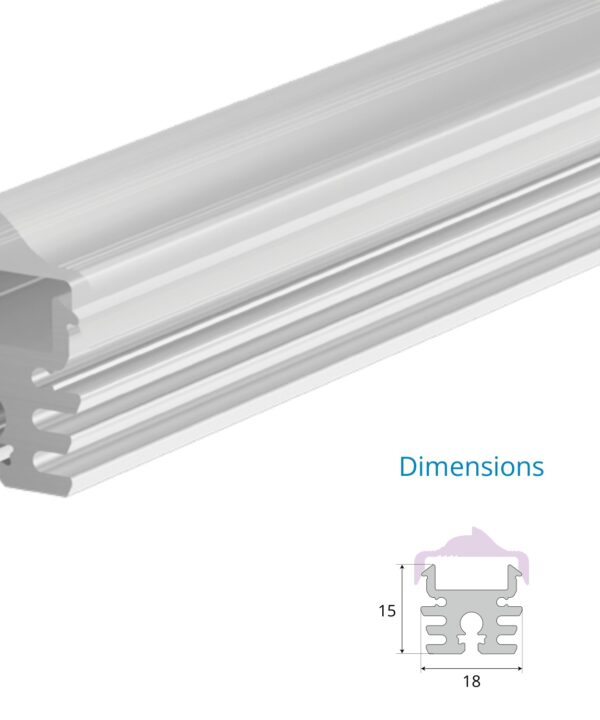 Curtain Washer Wall Grazer Profile – EN-PFL-CWL-S1815